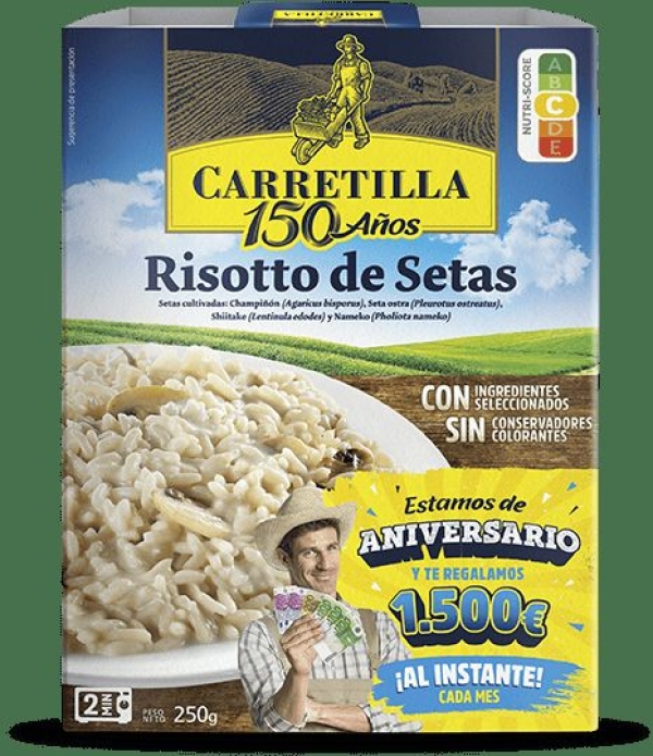 RISOTTO DE SETAS CARRETILLA 250 GR.